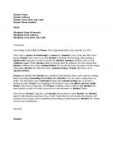 Sample Character Reference Letter For Court Template | Character ...